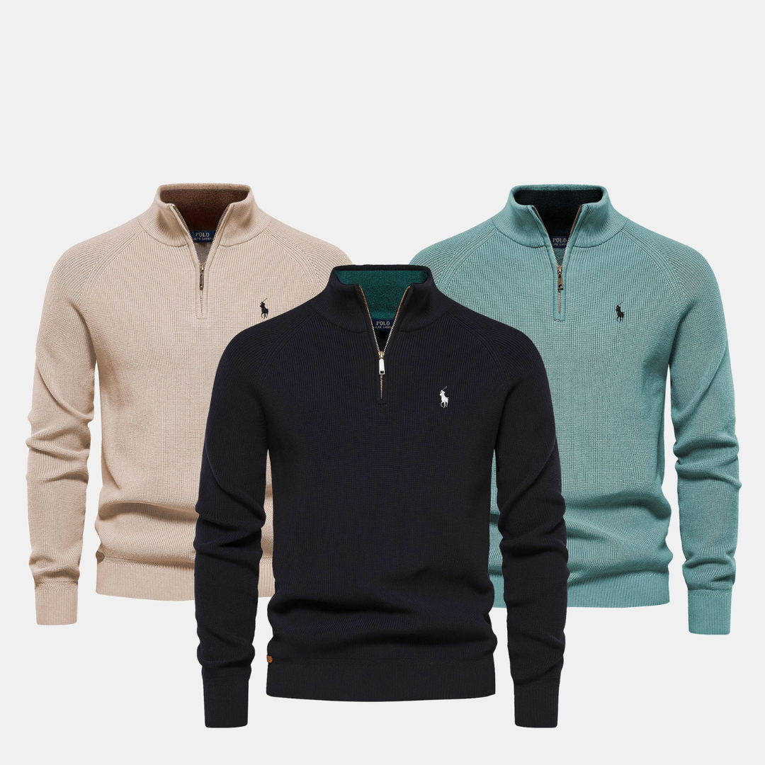 Men's Men's Zip Neck Sweater (Clearance)