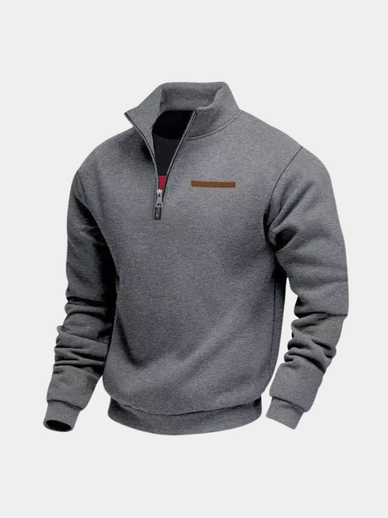 Pull Col Montant Urbain Slate