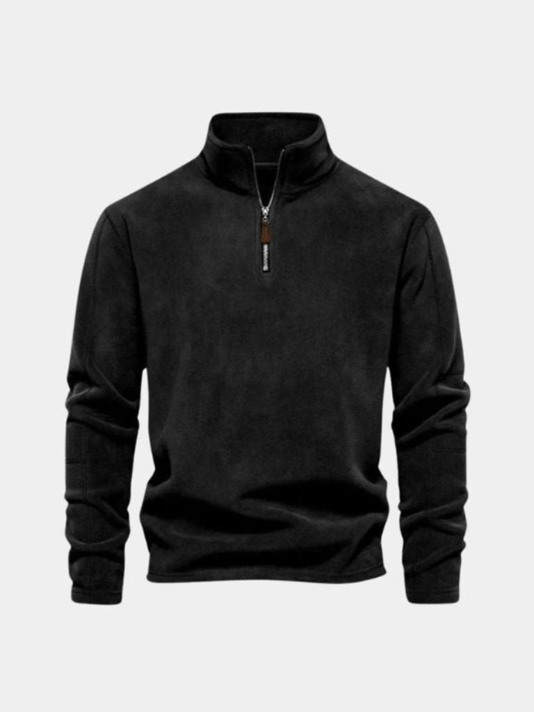 Pull Col Zippé Alpine - Cross & Crown