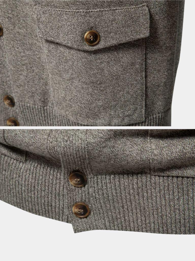 Cardigan Essentiel en Maille Cross & Crown