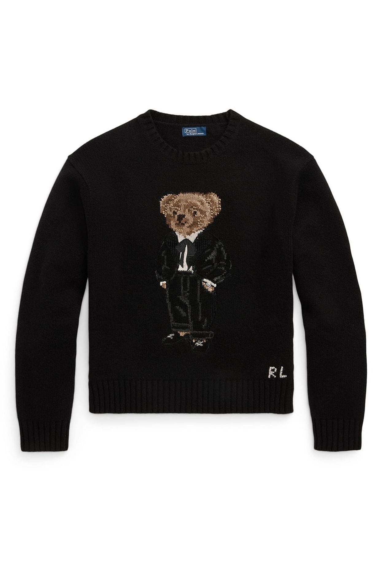 Men's Sweater | Black Polo Bear