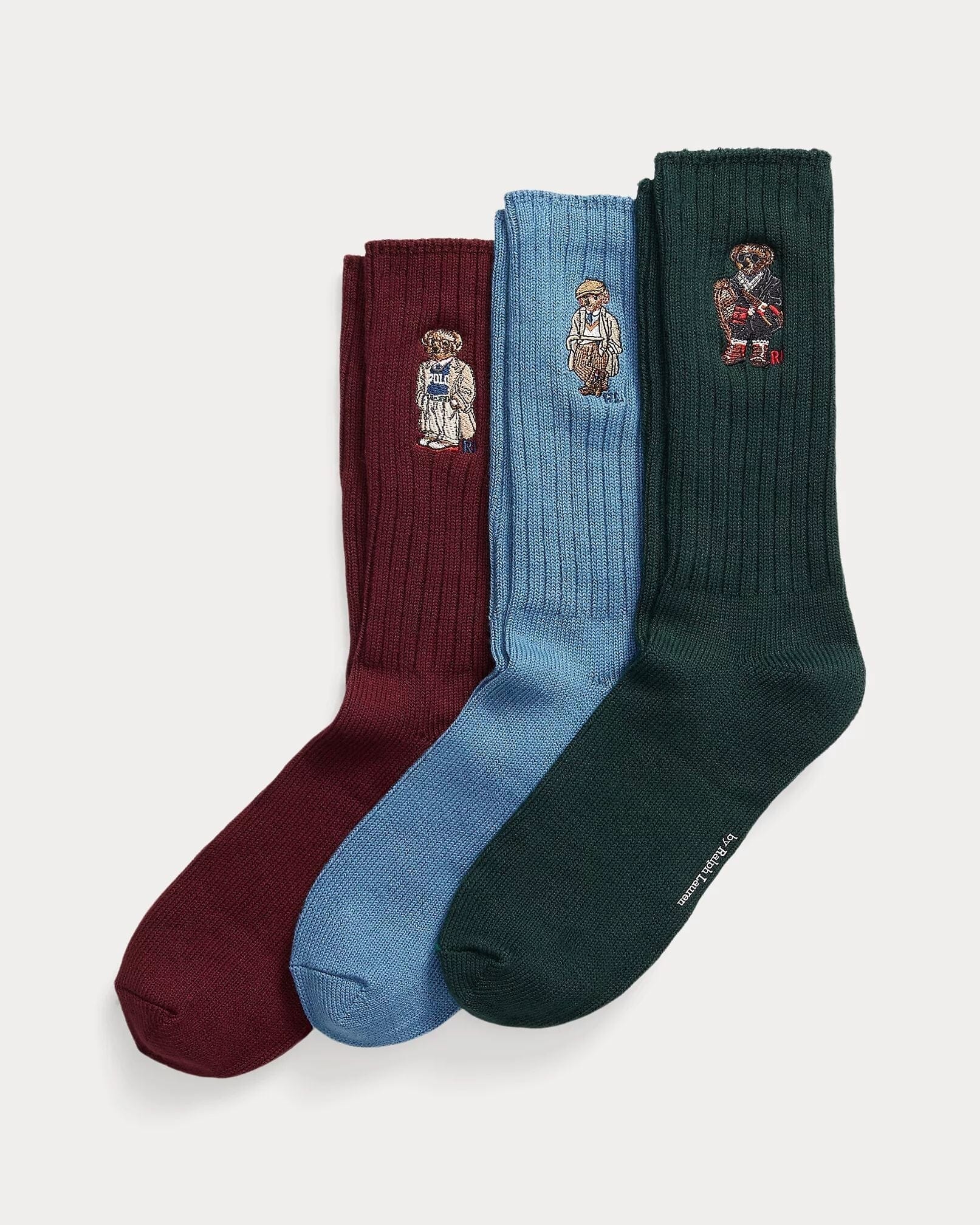 Men's Polo Bear Crew Socks 3-Gift Set