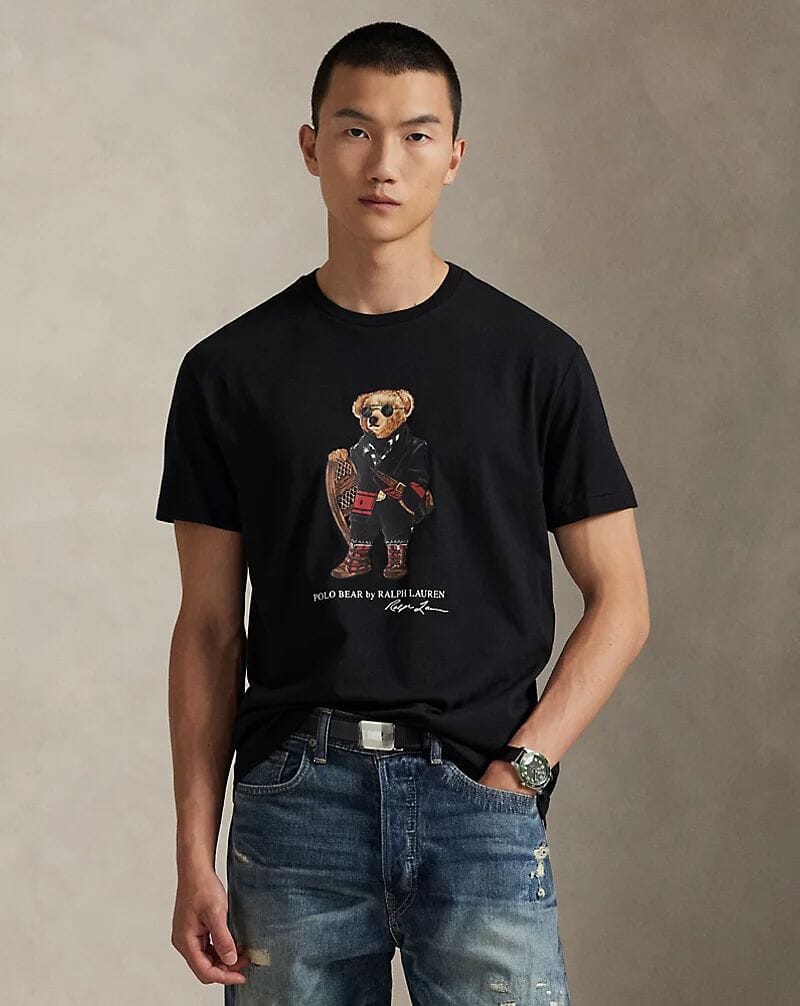 Men's Polo Bear Jersey T-Shirt Classic Fit