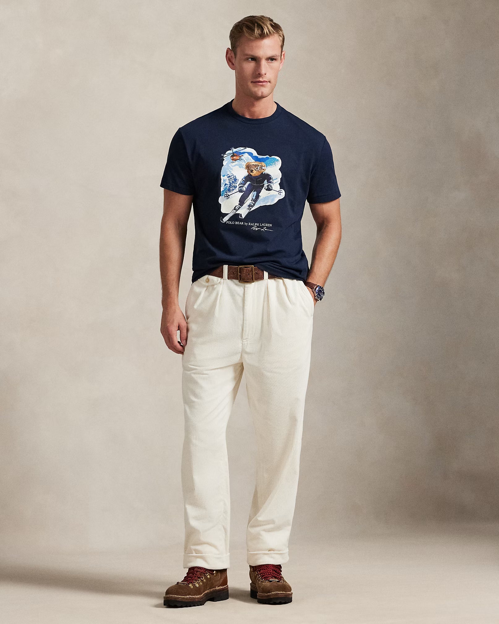 Men's Polo Bear Jersey T-Shirt Classic Fit