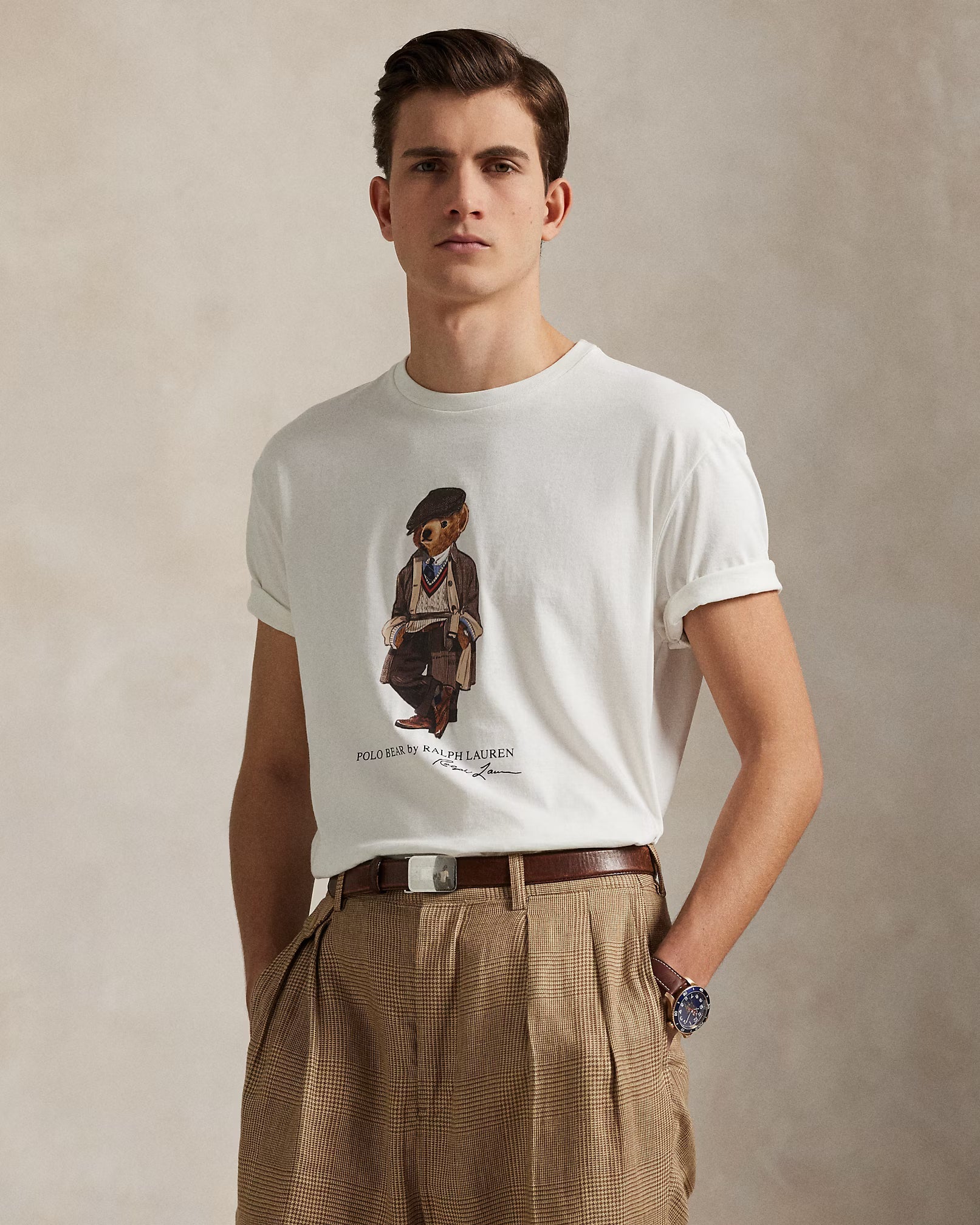 Men's Polo Bear Jersey T-Shirt Classic Fit