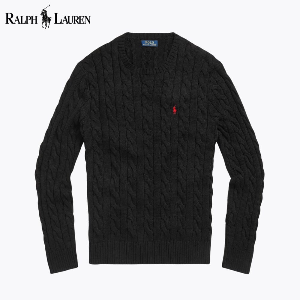 Men's Cable-Knit Cotton Jumper