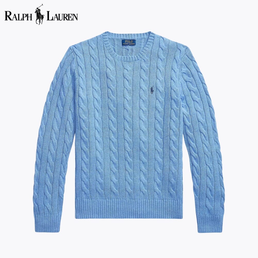 Men's Cable-Knit Cotton Jumper