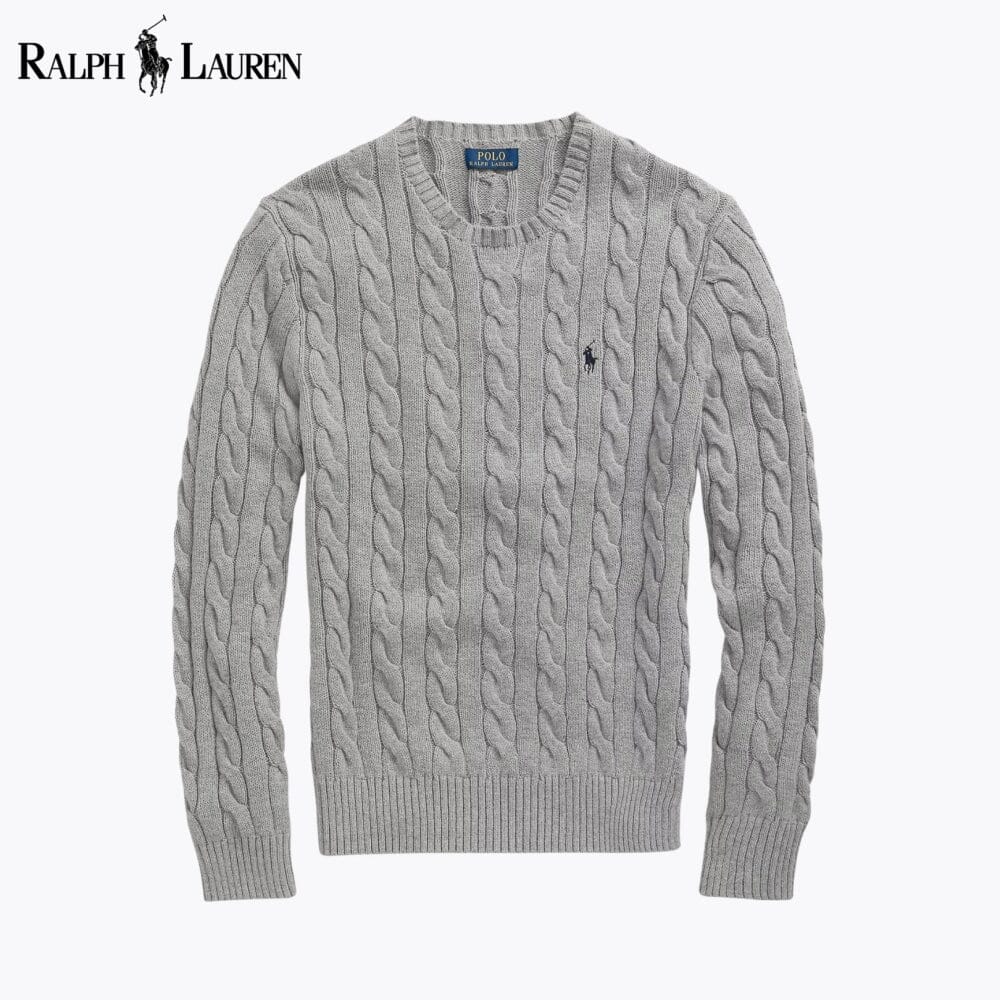 Men's Cable-Knit Cotton Jumper