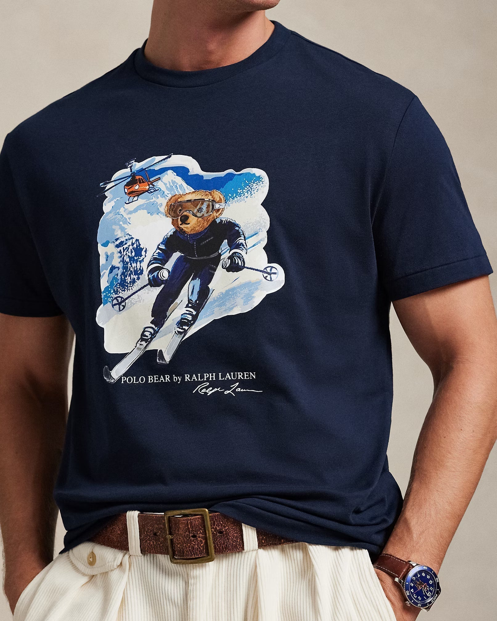 Men's Polo Bear Jersey T-Shirt Classic Fit