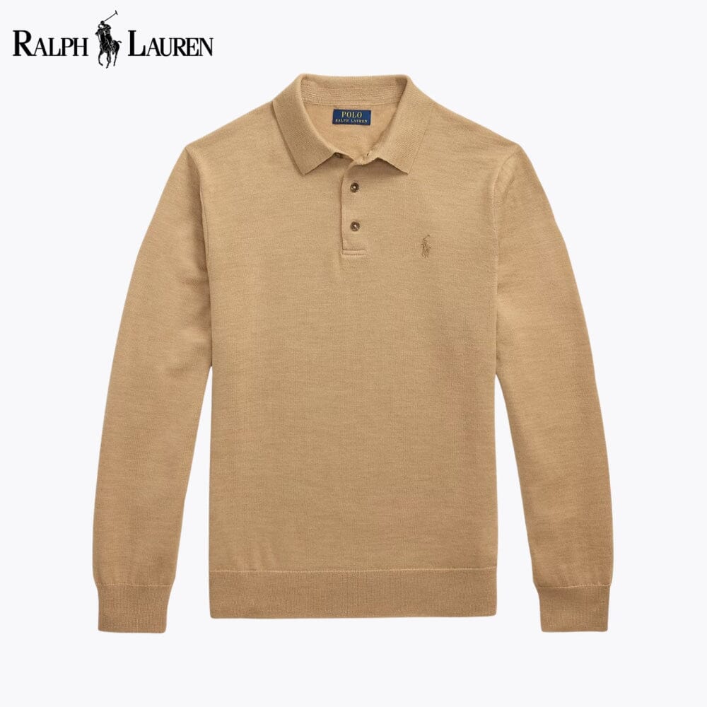 Men's Wool Polo-Collar Jumper