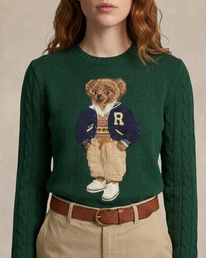 Men's Sweater | Polo Bear Varsity Letterman