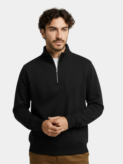Sweat Zippé Col Revers Sport - Cross & Crown