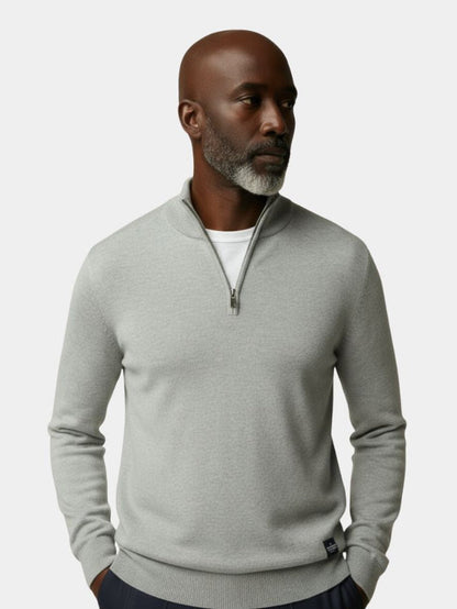Pull Demi-Zip en Maille - Cross & Crown