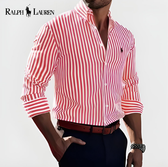 Men's ™ Striped Cotton Dress Shirt