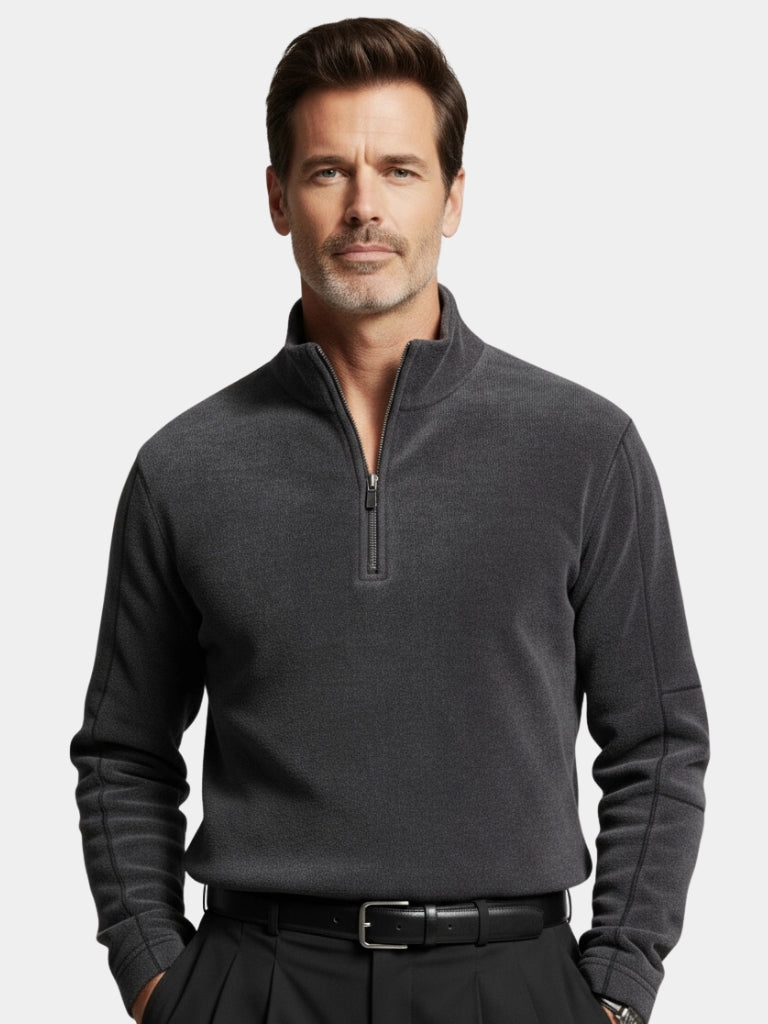 Pull Col Zippé Alpine - Cross & Crown
