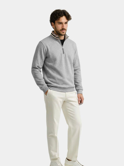 Pull Col Montant Rayé Regent - Cross & Crown