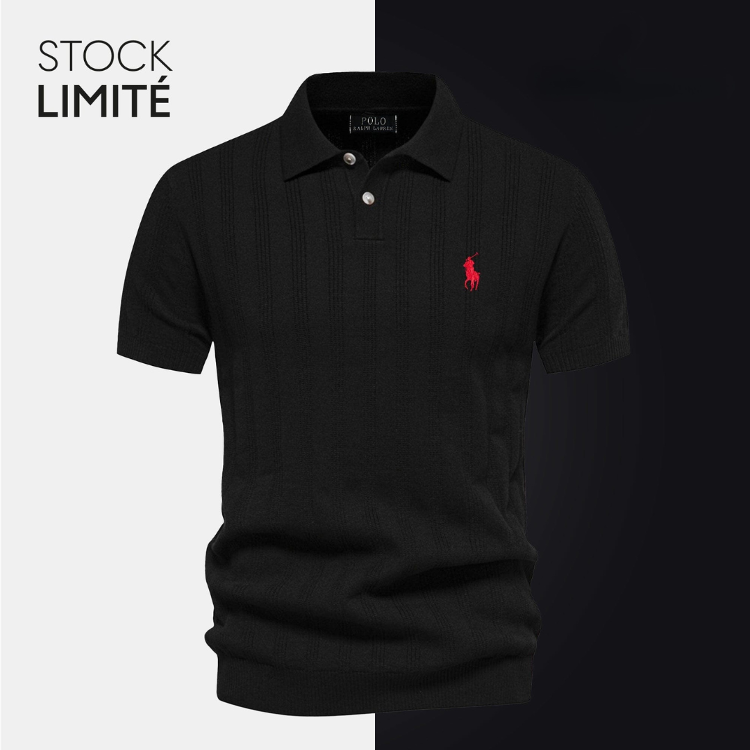 Men's Exclusive Men's Textured Knit Polo Shirt