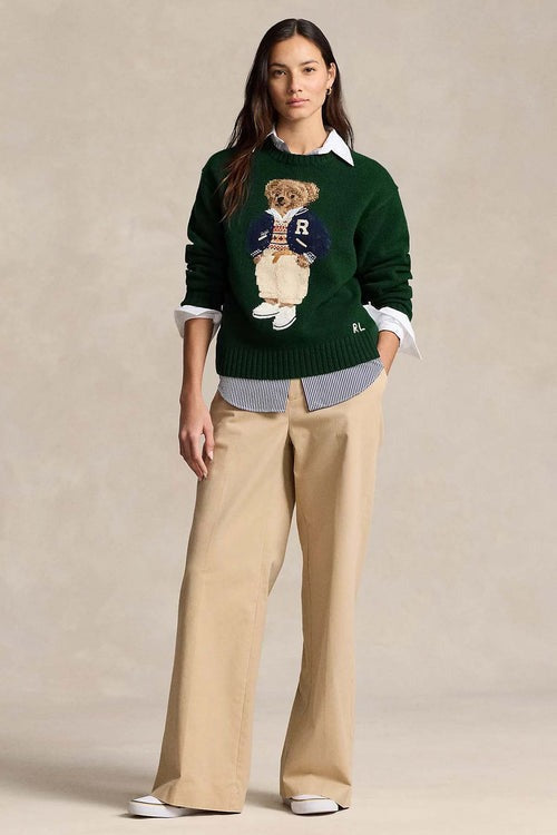 Men's Sweater | Polo Bear Green