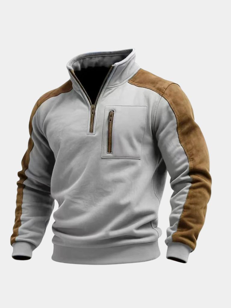 Pull Zippé Col Montant Urban Explorer - Cross & Crown
