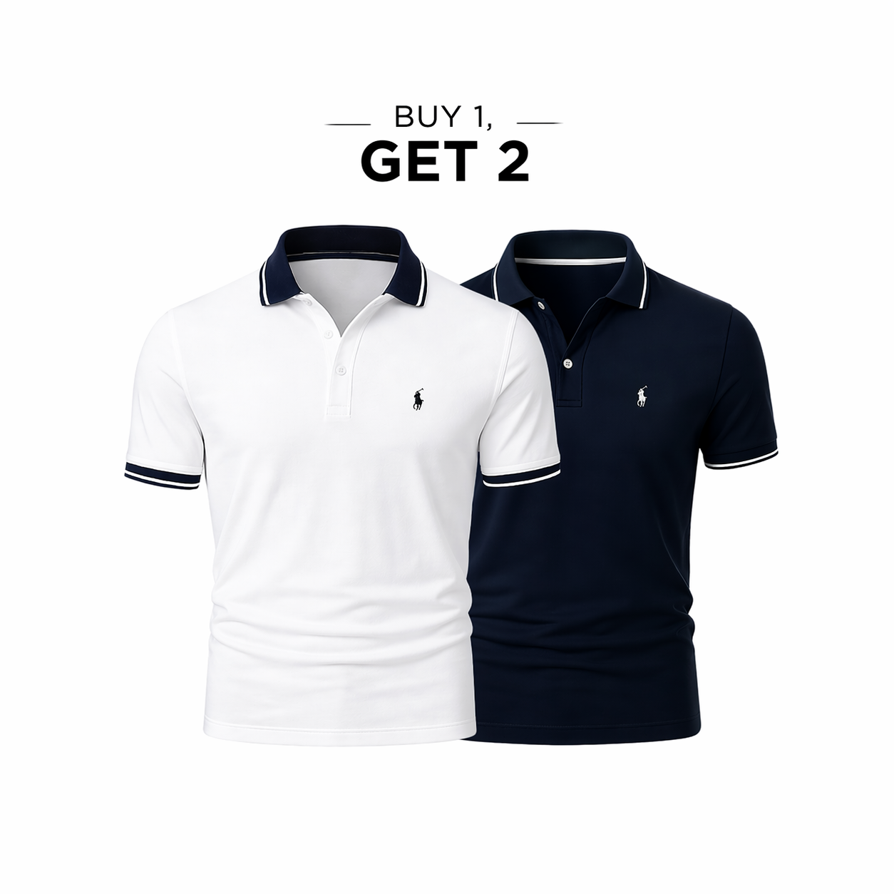 Men's (BUY 1, GET 2) - Premiere Polo Shirt Kit – Professional Line (2-Pack)