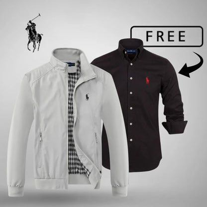 Men's Casual Zip-Up Bomber Premium + FREE Jumper or Shirt (Your Choice)