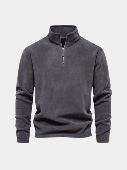 Pull Col Zippé Alpine - Cross & Crown