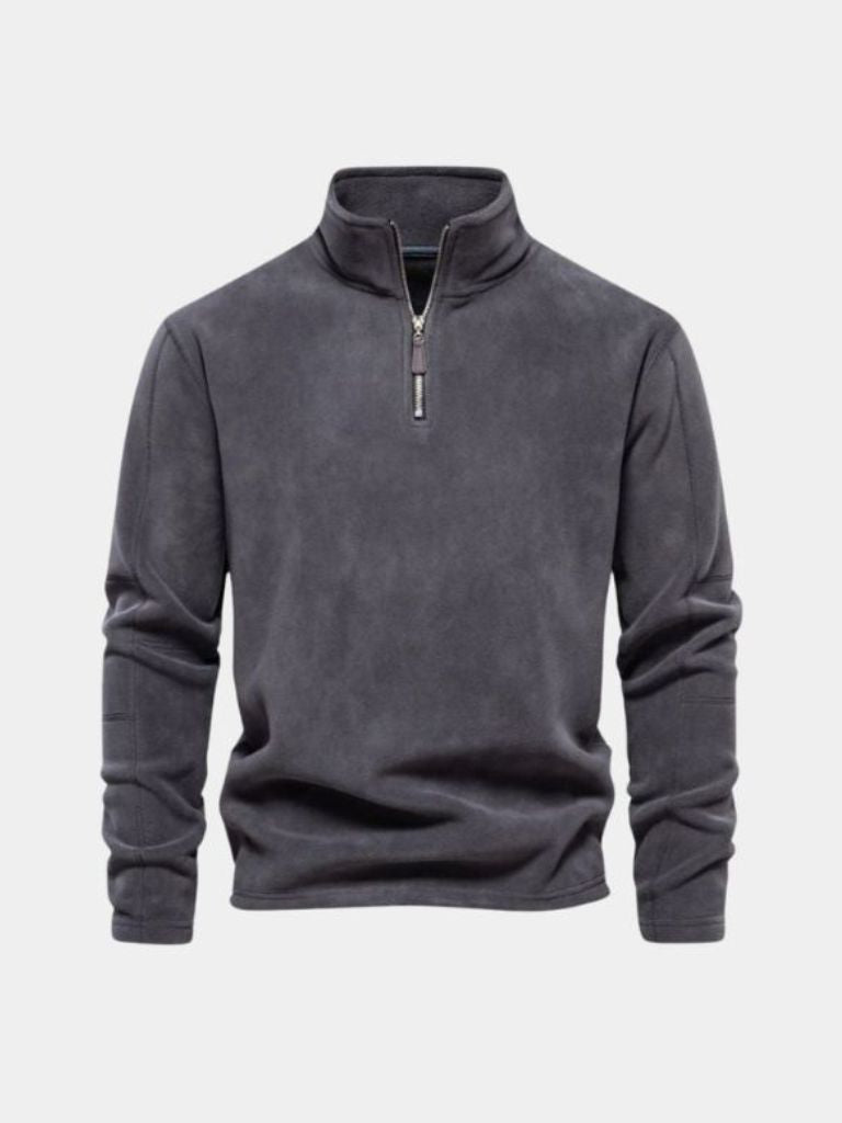 Pull Col Zippé Alpine - Cross & Crown