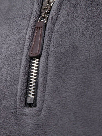 Pull Col Zippé Alpine - Cross & Crown