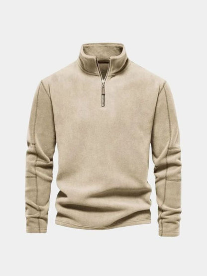 Pull Col Zippé Alpine - Cross & Crown