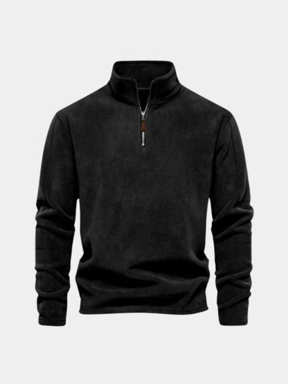 Pull Col Zippé Alpine - Cross & Crown