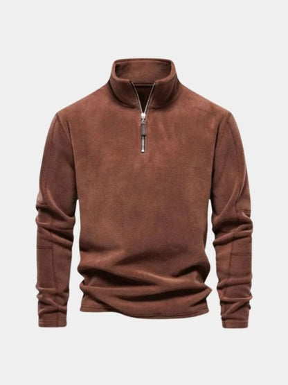 Pull Col Zippé Alpine - Cross & Crown