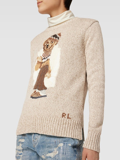 Men's Sweater | Bear White Coat