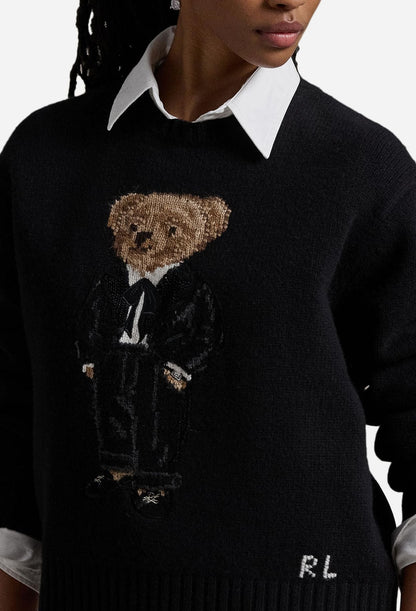 Men's Sweater  | Black Polo Bear