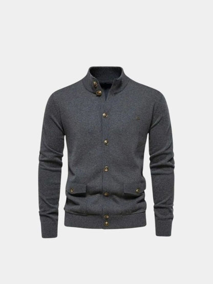 Cardigan coton tricoté Cross & Crown