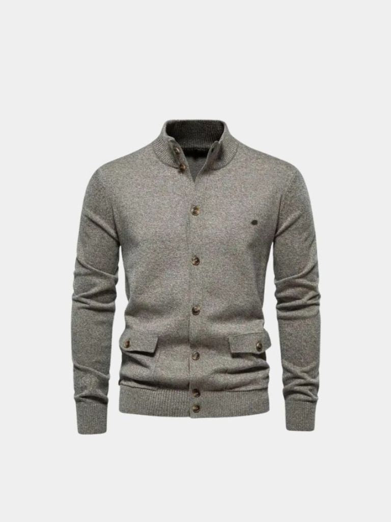 Cardigan coton tricoté Cross & Crown