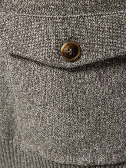 Cardigan coton tricoté Cross & Crown