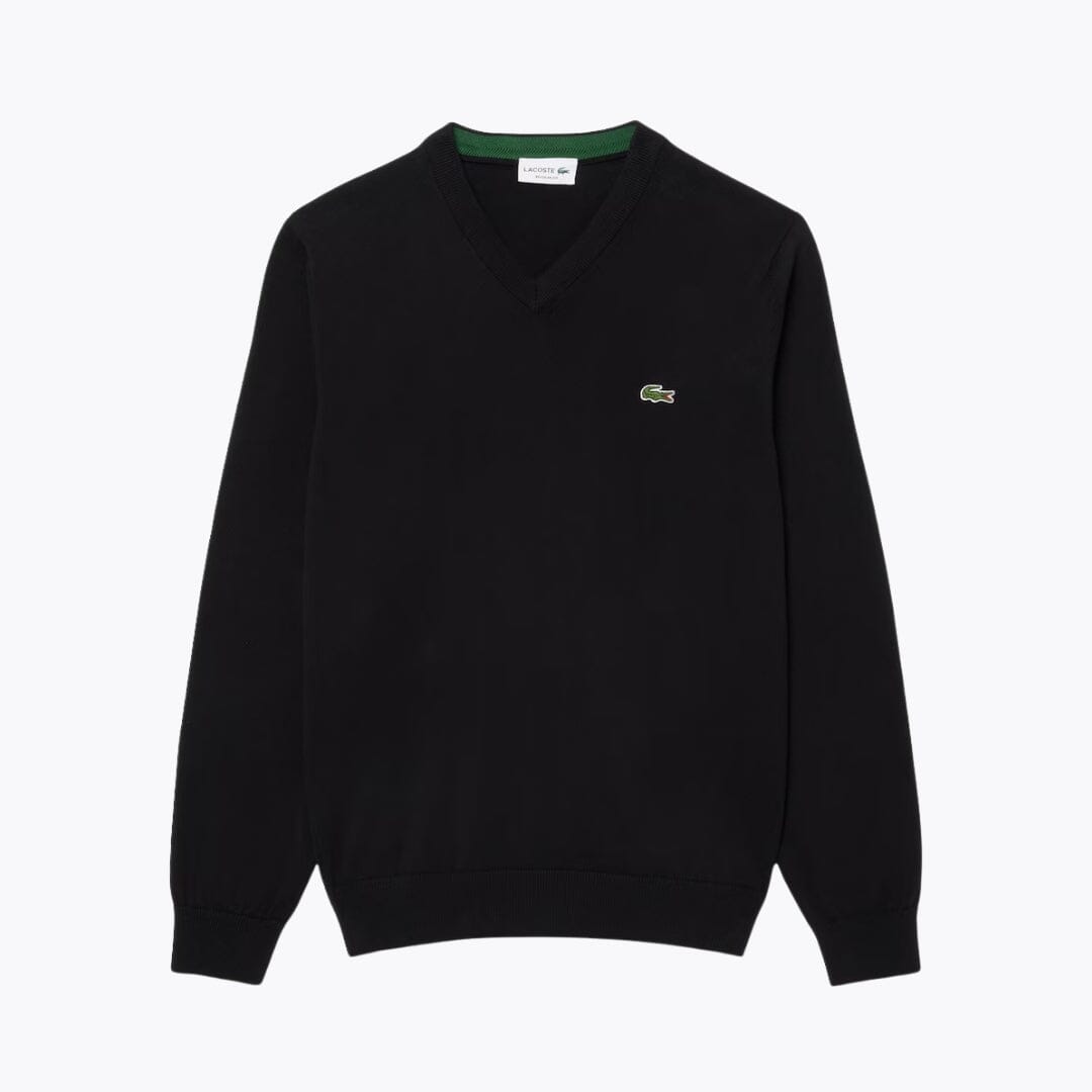 L.C Monochrome Cotton V-neck Sweater