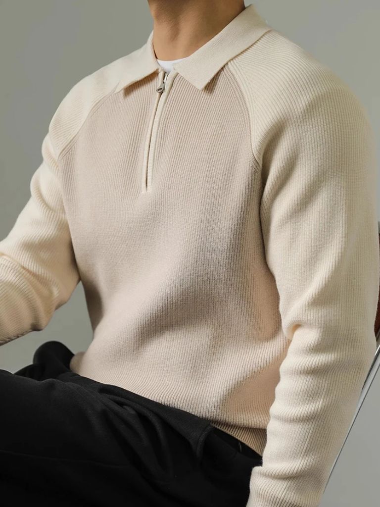 Pull Zippé Raglan - Cross & Crown