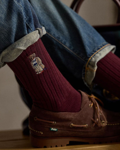 Men's Polo Bear Crew Socks 3-Gift Set