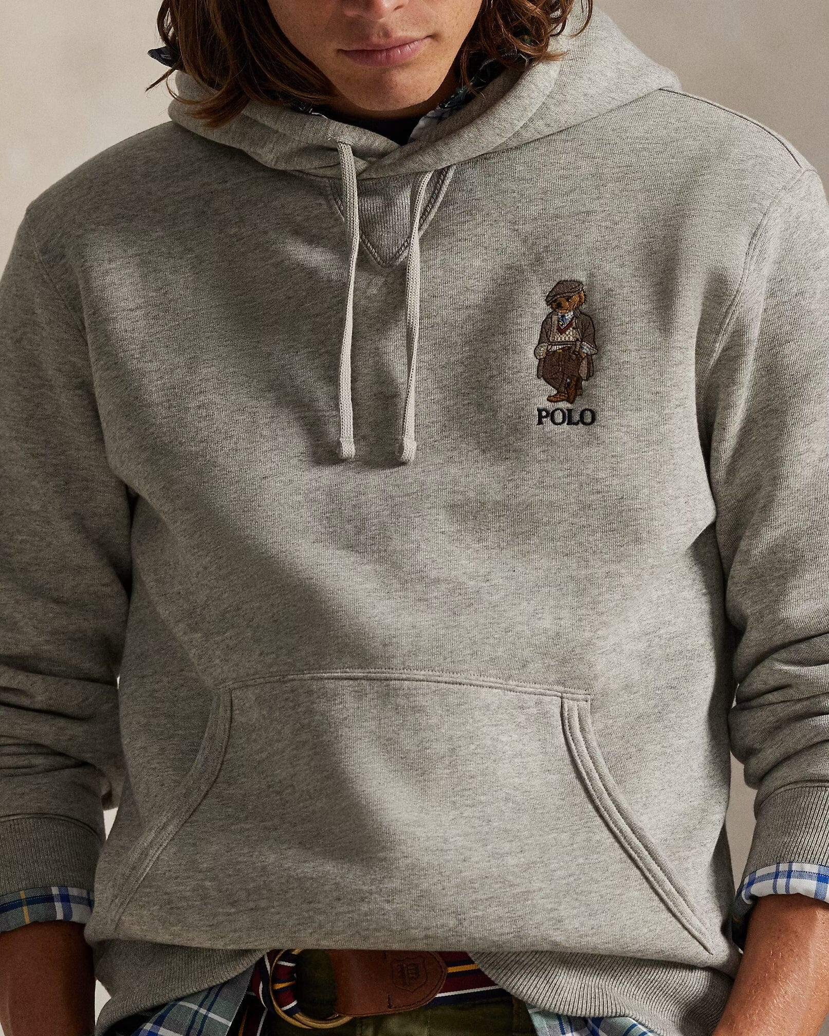 Men's Polo Bear Fleece Hoodie