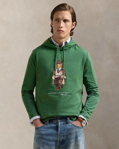 Men's Polo Bear Jersey Hoodie T-Shirt