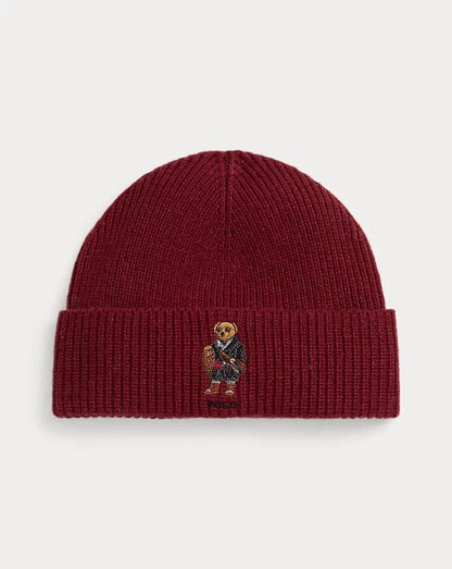 Men's Polo Bear Rib-Knit Beanie