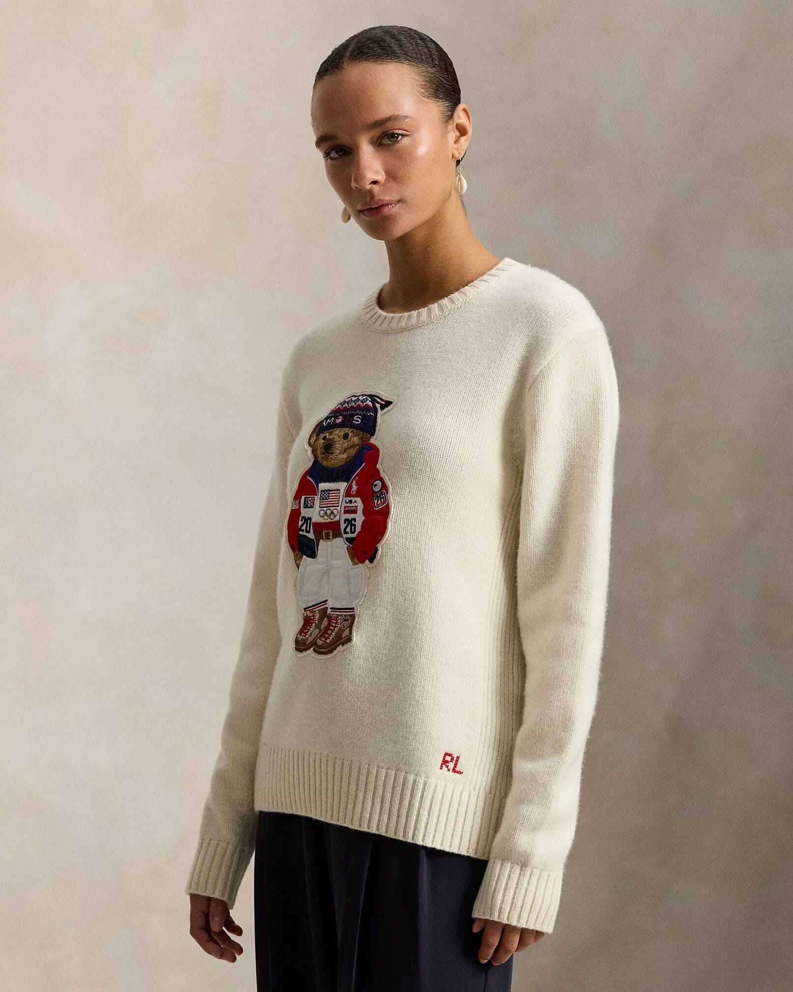 Men's Team USA Polo Bear Sweater