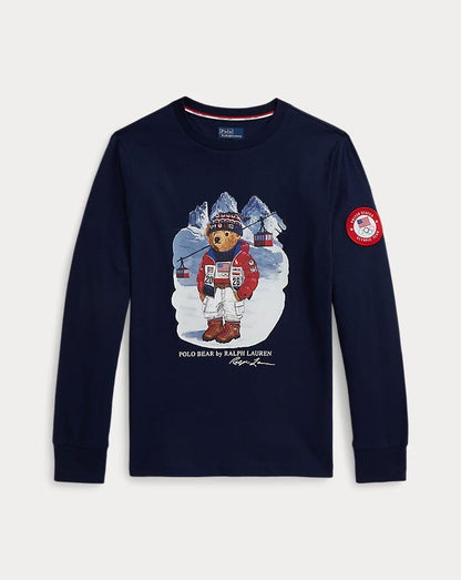 Men's Team USA Polo Bear Cotton T-Shirt