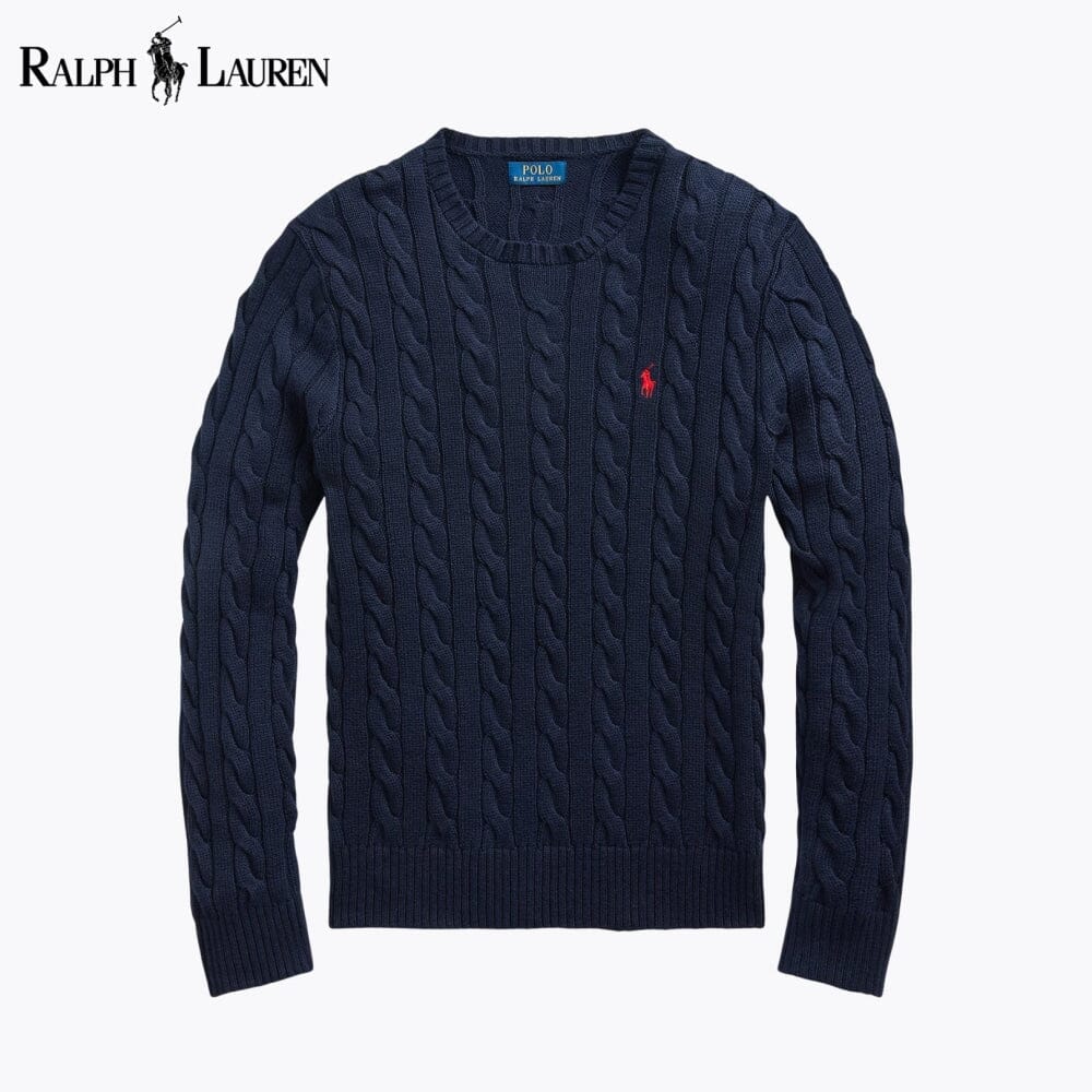 Men's Cable-Knit Cotton Jumper