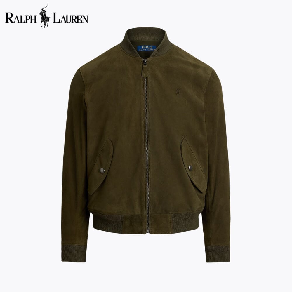 Men's Suede Bomber Jacket