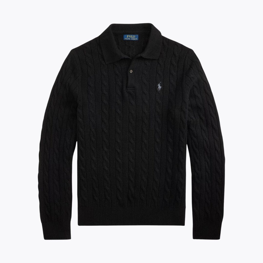 Men's Wool–Cashmere Cable-Knit Jumper