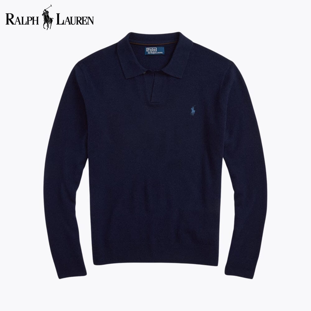 Men's Wool Johnny-Collar Sweater