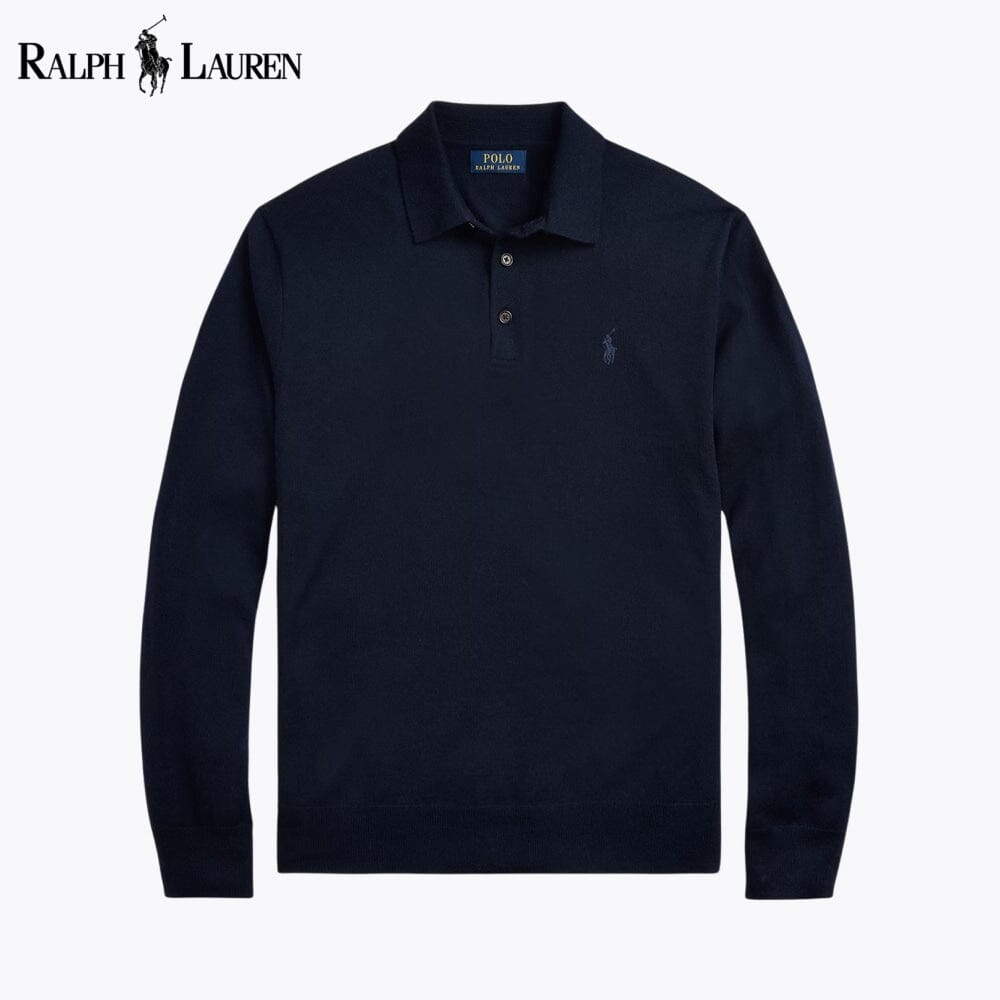 Men's Wool Polo-Collar Jumper