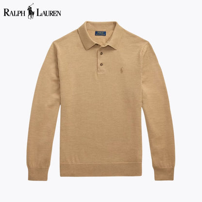 Men's Wool Polo-Collar Jumper